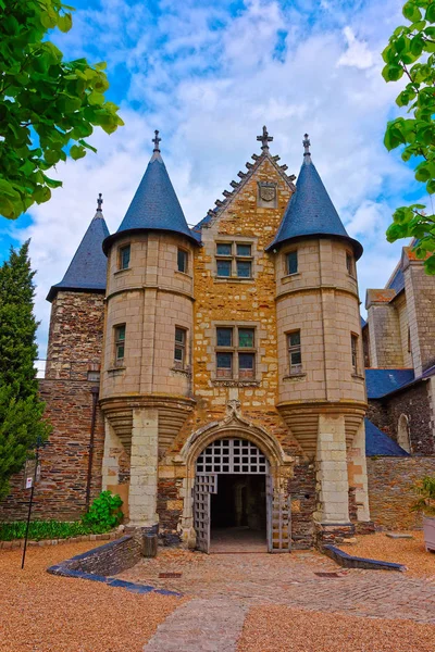 Hrad Chateau Angers Maine Loire Oddělení Regionu Pays Loire Údolí — Stock fotografie