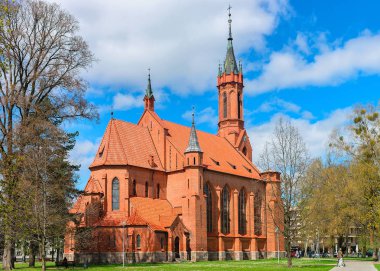 Kilisesi, Saint Mary Scapular, Druskininkai, Litvanya. Bahar