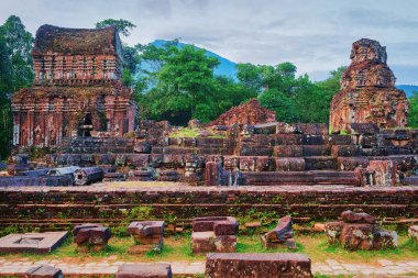 Oğlum, Vietnam, eski hindu tapınağı kalıntıları
