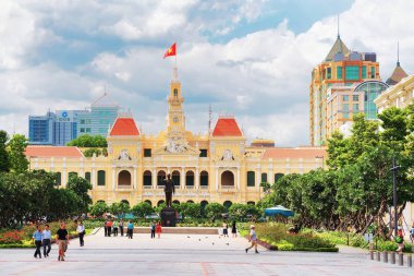 Ho Chi Minh - 26 Şubat 2016: Ho Chi Minh City Hall, Vietnam