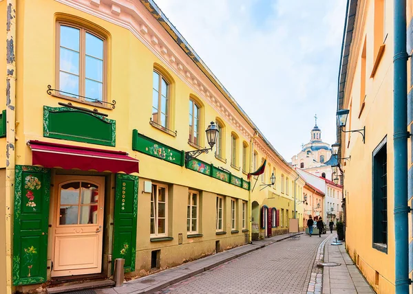 Ancient Street Old City Center Vilnius Lithuania — Stock Photo, Image