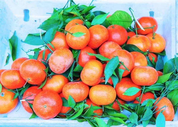 Süße Orangenfrüchte Auf Dem Straßenmarkt Hanoi Vietnam — Stockfoto