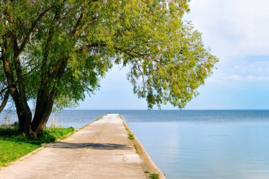 Curonian Spit ve Litvanya Baltık Denizi üzerinde Neringa Klaipeda yakınlarındaki Nida tatil Doğası.