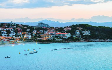 Baja Sardunya İtalya'nın Sardinya Costa Smeralda Akdeniz'de