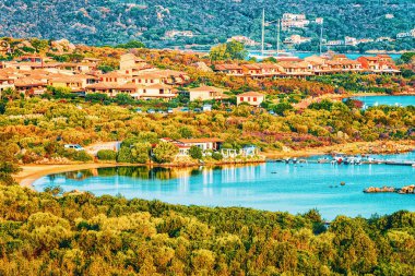 Porto Rotondo Golfo Aranci De Costa Smeralda İtalya'da Sardinya at