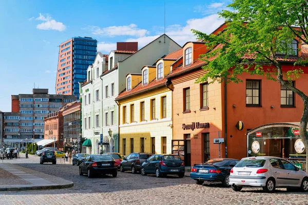 Klaipeda Litauen Mai 2016 Straßenarchitektur Der Altstadt Von Klaipeda Litauen — Stockfoto