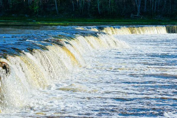Cachoeira Ventas Rumba Kuldiga Kurzeme Oeste Letónia Cidade Chamava Goldingen — Fotografia de Stock