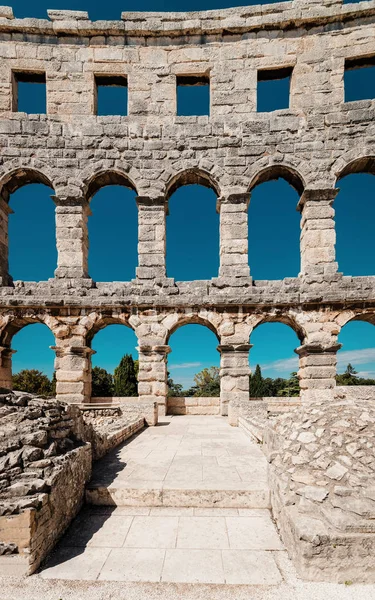 Amphiteater Pula Kroatien Roman Arena — Stockfoto