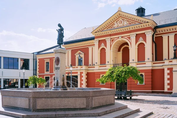 Drama Theatre Centrum Gamla Stan Klaipeda Litauen Östeuropeiskt Land Vid — Stockfoto