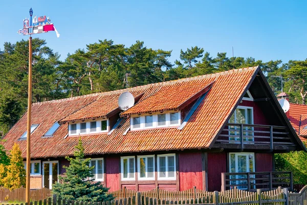 Bauarchitektur Nida Resort Stadt Der Nähe Von Klaipeda Neringa Der — Stockfoto