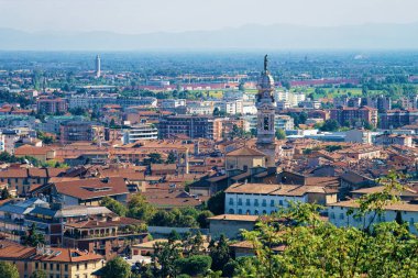 Aşağı Şehir Bergamo cityscape, Lombardiya İtalya