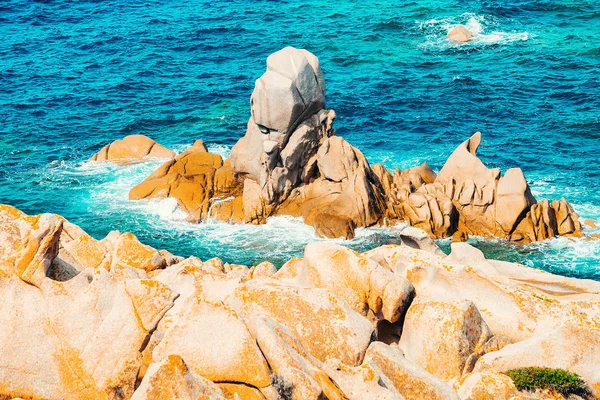 Rocky Coast Capo Testa Santa Teresa Gallura Mediterranean Sea Sardinia — Stock Photo, Image