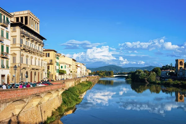 Florencia Italia Octubre 2016 Embankment Del Río Arno Florencia Italia —  Fotos de Stock