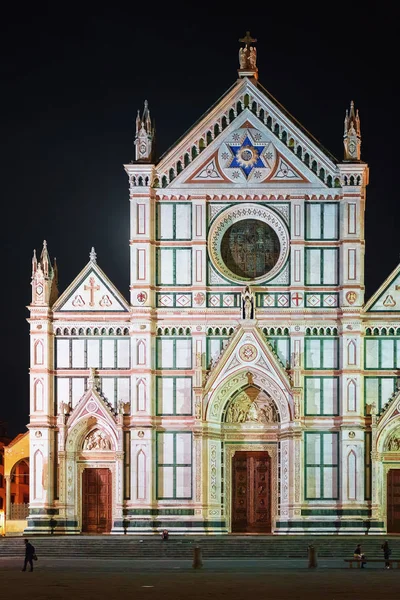 Florence Italië Oktober 2016 Basiliek Van Santa Croce Het Oude — Stockfoto