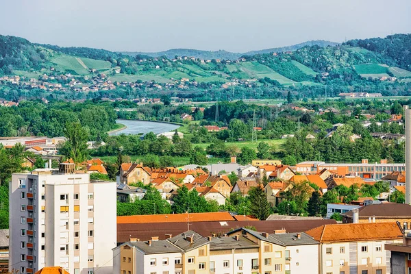 Міський Пейзаж Маріборі Нижня Штирія Словенія — стокове фото