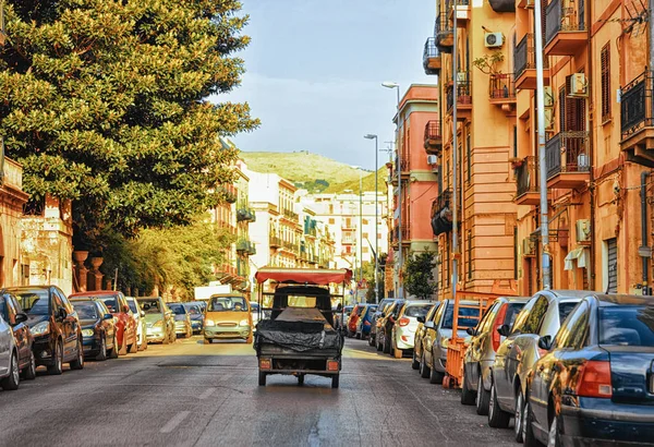 Rickshaw Calle Palermo Sicilia Italia — Foto de Stock