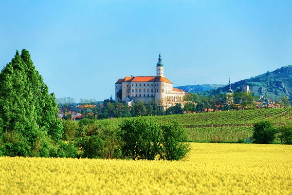 Mikulov Castle in South Moravia, in Czech Republic.