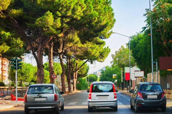 Street View Road Cars Palermo Sicilia Italia — Foto de Stock