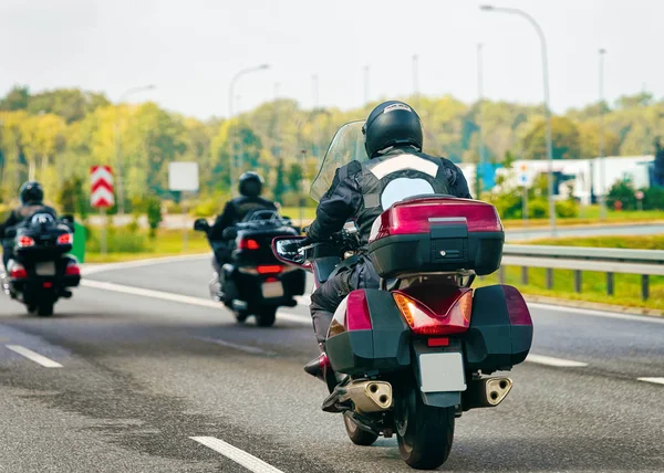 Motocicli Sulla Strada Statale Polonia — Foto Stock