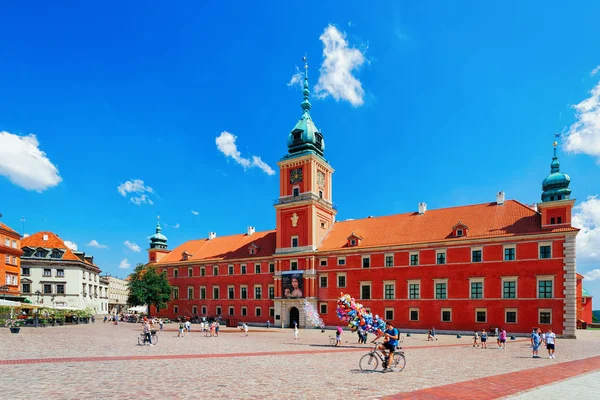 Warsaw Poland July 2018 People Royal Castle Castle Square Old — Stock Photo, Image
