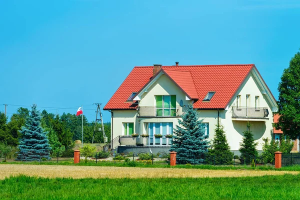 Haus Auf Dem Land Polen — Stockfoto