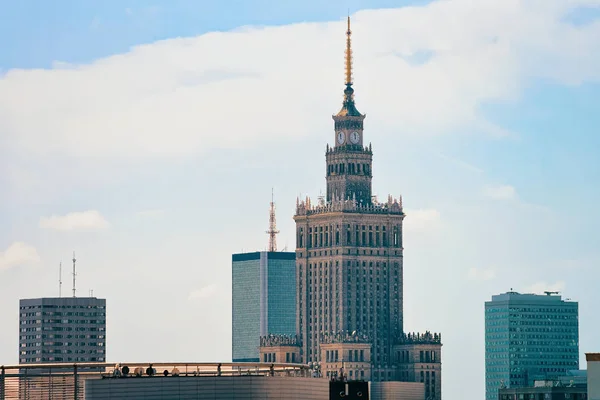 Palace Culture Science Warsaw Poland — ストック写真