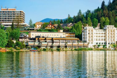 Bled Lake'te manzara ve bina mimarisi, Slovenya