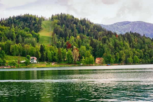 Landskapet Bled Lake Slovenien — Stockfoto