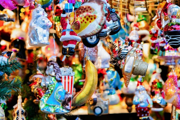 Decorazione Natalizia Mercatino Natale Piazza Gendarmenmarkt Berlino Germania Banchi Con — Foto Stock