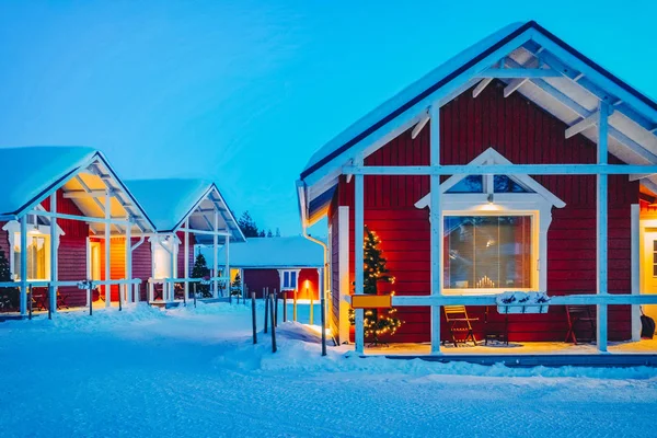 Casa Santa Claus Holiday Village Rovaniemi Laponia Finlandia — Foto de Stock