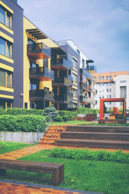 Avrupa daire konut dörtte. İle açık hava tesisleri.