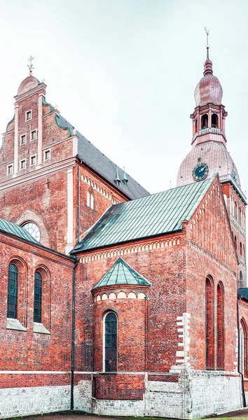 Corner Riga Cathedral Old Town Winter Riga Latvia — Stock Photo, Image