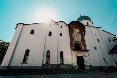 Rusya'nın Veliky Novgorod Kremlin'inde Ayasofya Katedrali
