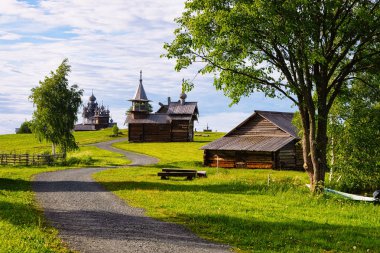 Kizhi Pogost, Ladoga Gölü'ndeki Transfiguration Kilisesi ile Rusya'nın Karelia kentinde