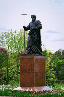 Aziz Andrew Karelia Valaam Adası'nda Havari anıt, Rusya.