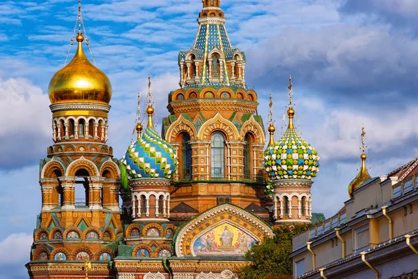 Iglesia Del Salvador Sobre Sangre Derramada San Petersburgo Rusia —  Fotos de Stock