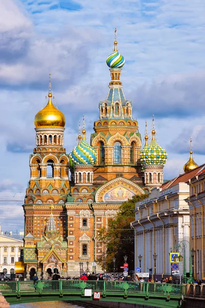 São Petersburgo Rússia Outubro 2015 Igreja Salvador Sangue Derramado Canal — Fotografia de Stock