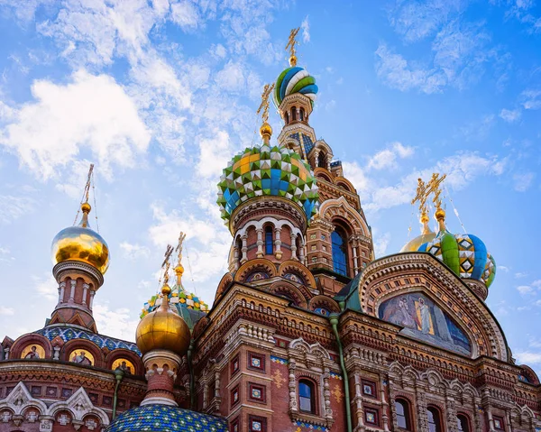 Chiesa Del Salvatore Sul Sangue Versato San Pietroburgo Russia — Foto Stock