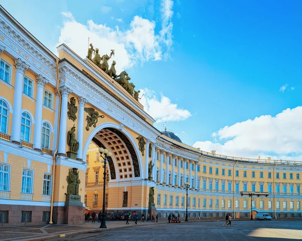 Санкт Петербург Росія Жовтня 2015 Арка Генерального Штабу Будинку Палацовому — стокове фото