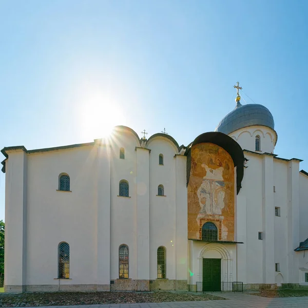 Catedral Santa Sofía Kremlin Veliky Novgorod Rusia —  Fotos de Stock