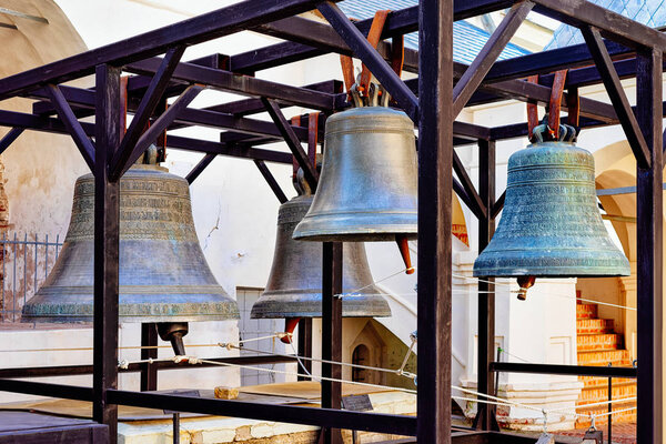 Колокола в Кремле в Великом Новгороде в России
