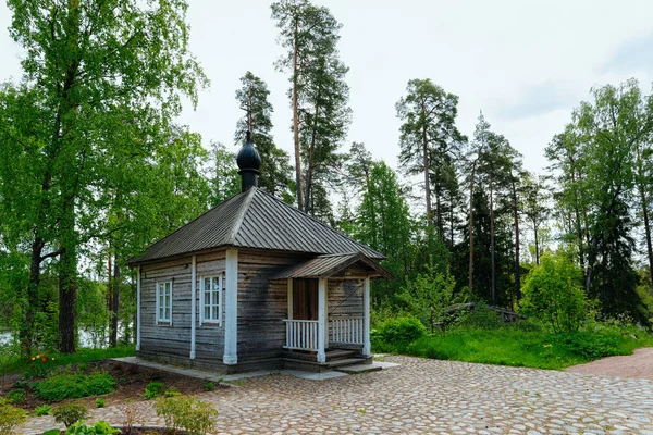 Wooden Skete Pulau Valaam Karelia Rusia — Stok Foto