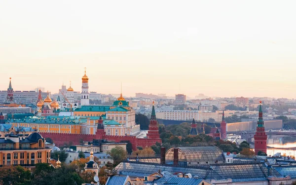 Vista Aérea Kremlin Moscú Rusia Otoño —  Fotos de Stock