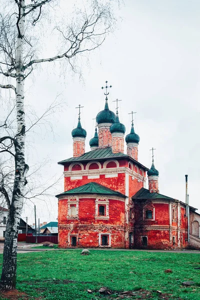 Kilise Dmitry Uglich Rusya Federasyonu Yaroslavl Bölgesinde Kan Üzerinde — Stok fotoğraf