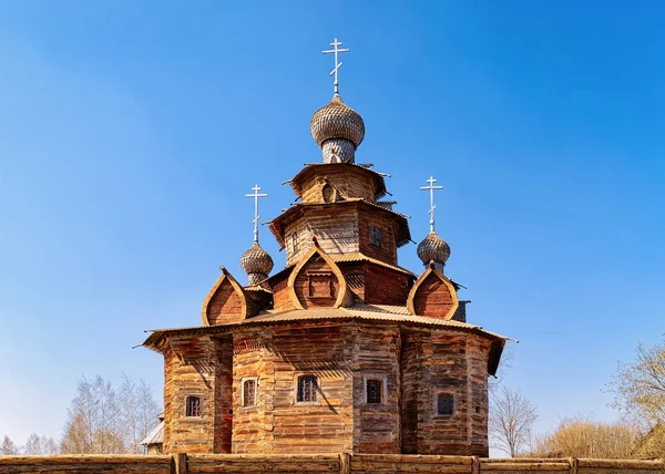 Dřevený Kostel Proměnění Městě Suzdal Vladimirské Rusku — Stock fotografie