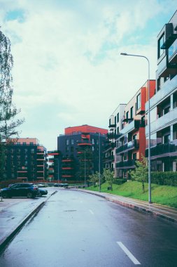Avrupa çeyrek daire konut. İle açık hava tesisleri.