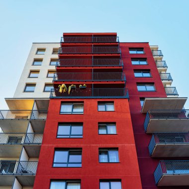 Modern lüks konut daire ev bina kavramı parçası.