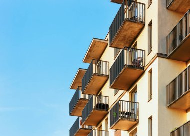 Modern lüks konut daire ev kavramı parçası. 