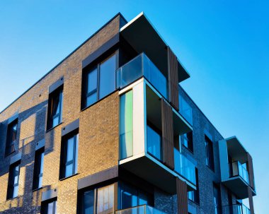 Modern Daire bina Mimari konsepti. 