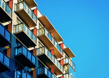 Modern Daire konut ev bina. Kopya alanı için yer de dahil olmak üzere